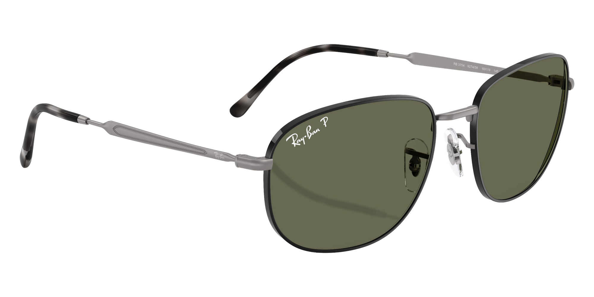Ray-Ban® RB3754 RB3754 927458 60 Sunglasses - Matte Gunmetal