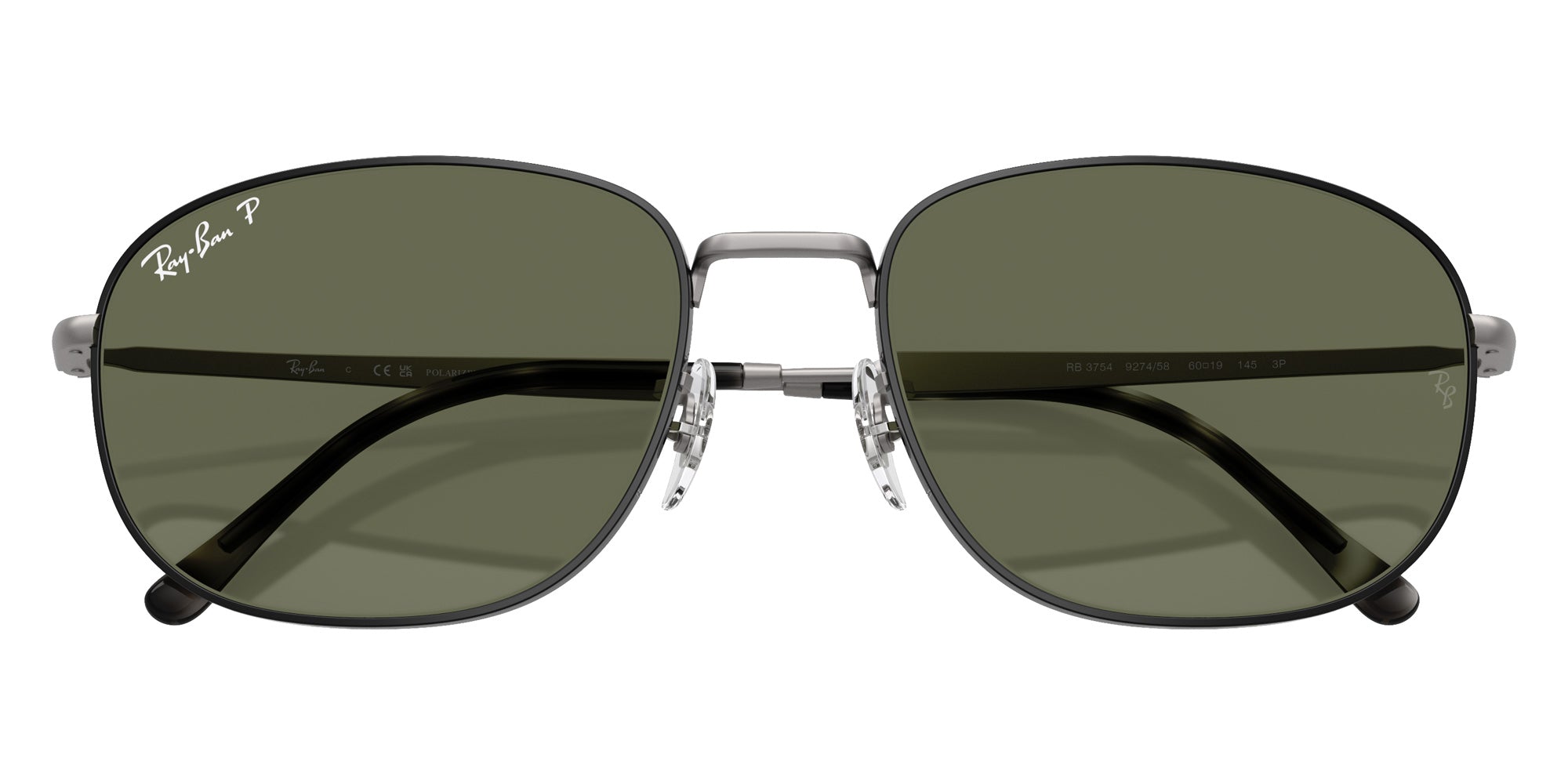 Ray-Ban® RB3754 RB3754 927458 60 Sunglasses - Matte Gunmetal