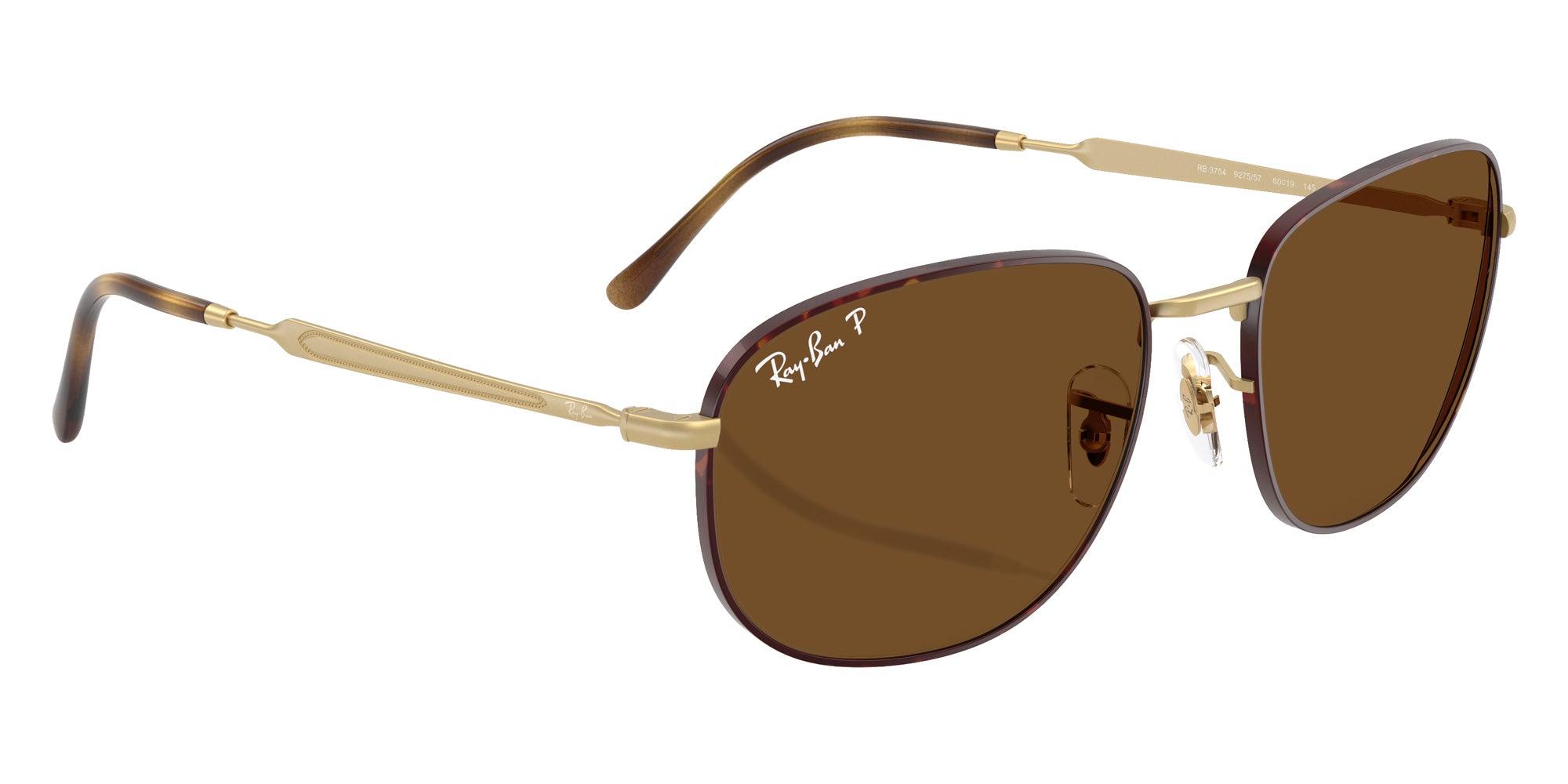 Ray-Ban® RB3754 RB3754 927557 60 Sunglasses - Matte Arista Gold
