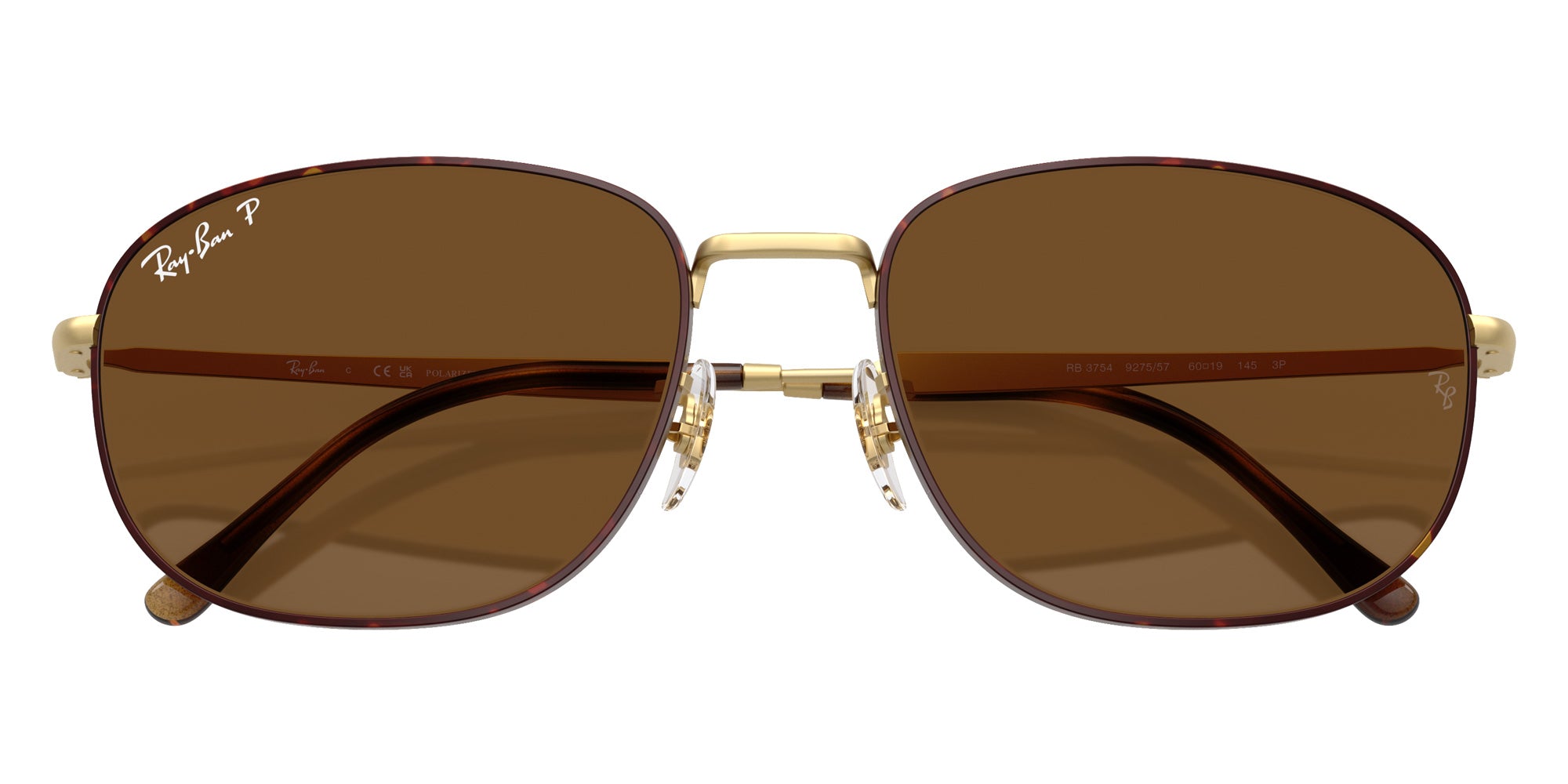 Ray-Ban® RB3754 RB3754 927557 60 Sunglasses - Matte Arista Gold
