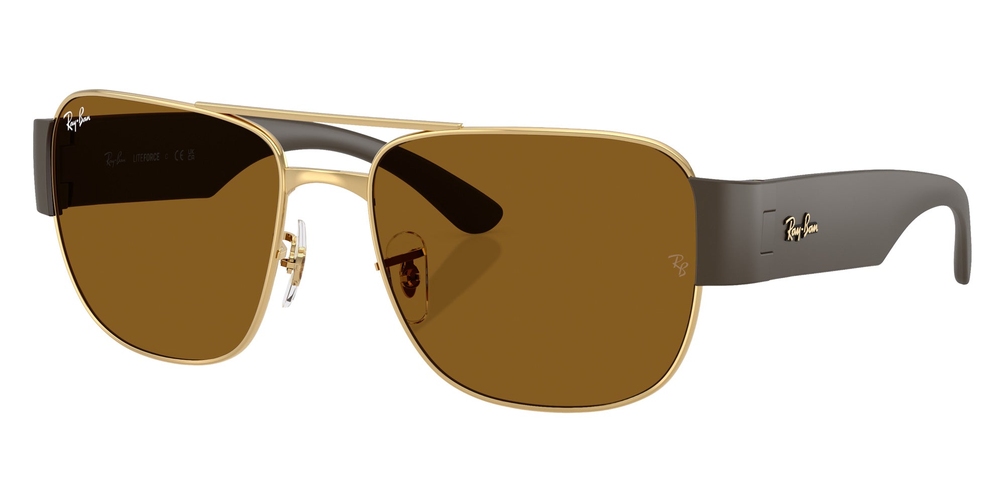 Ray-Ban® RB3756 RB3756 001/33 59 Sunglasses - Sand Brown