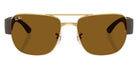 Ray-Ban® RB3756 RB3756 001/33 59 Sunglasses - Sand Brown