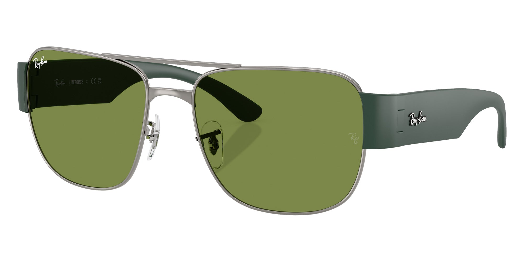 Ray-Ban® RB3756 RB3756 004/4E 59 Sunglasses - Sand Green