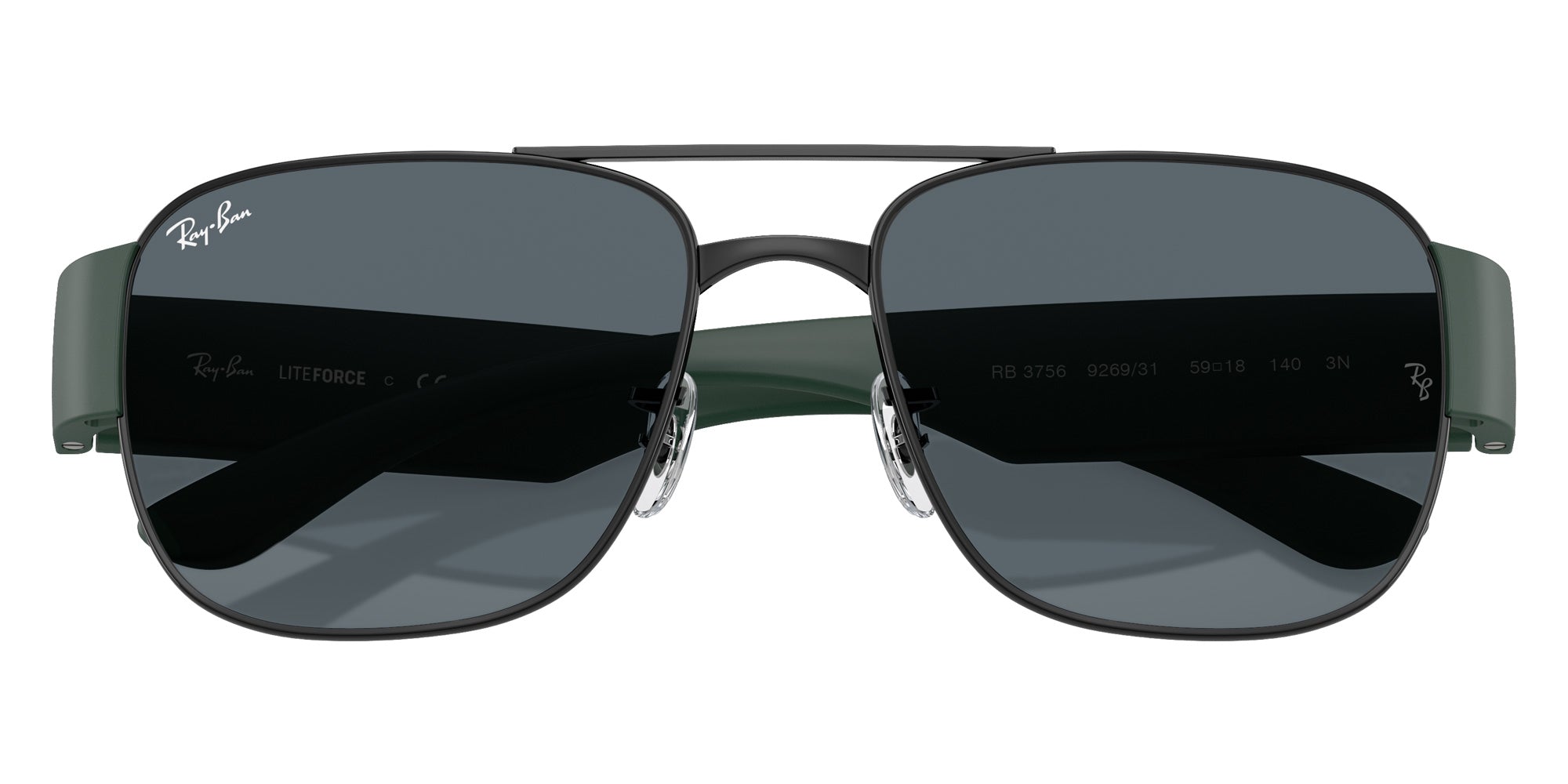 Ray-Ban® RB3756 RB3756 926931 59 Sunglasses - Sand Black