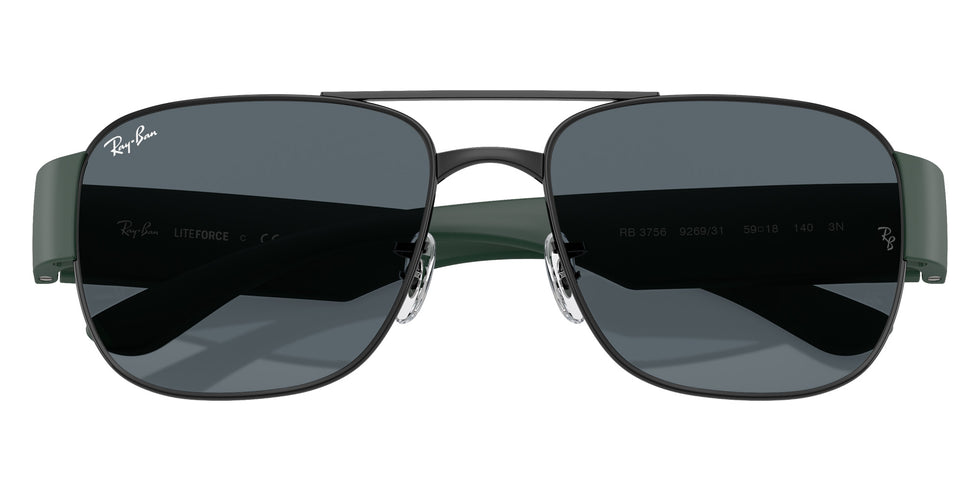 Ray-Ban® RB3756 RB3756 926931 59 Sunglasses - Sand Black