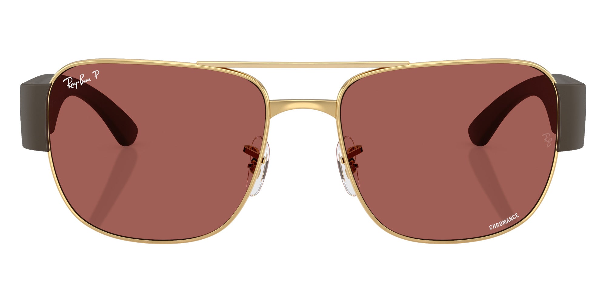 Ray-Ban® RB3756CH RB3756CH 001/AL 56 Sunglasses - Sand Brown