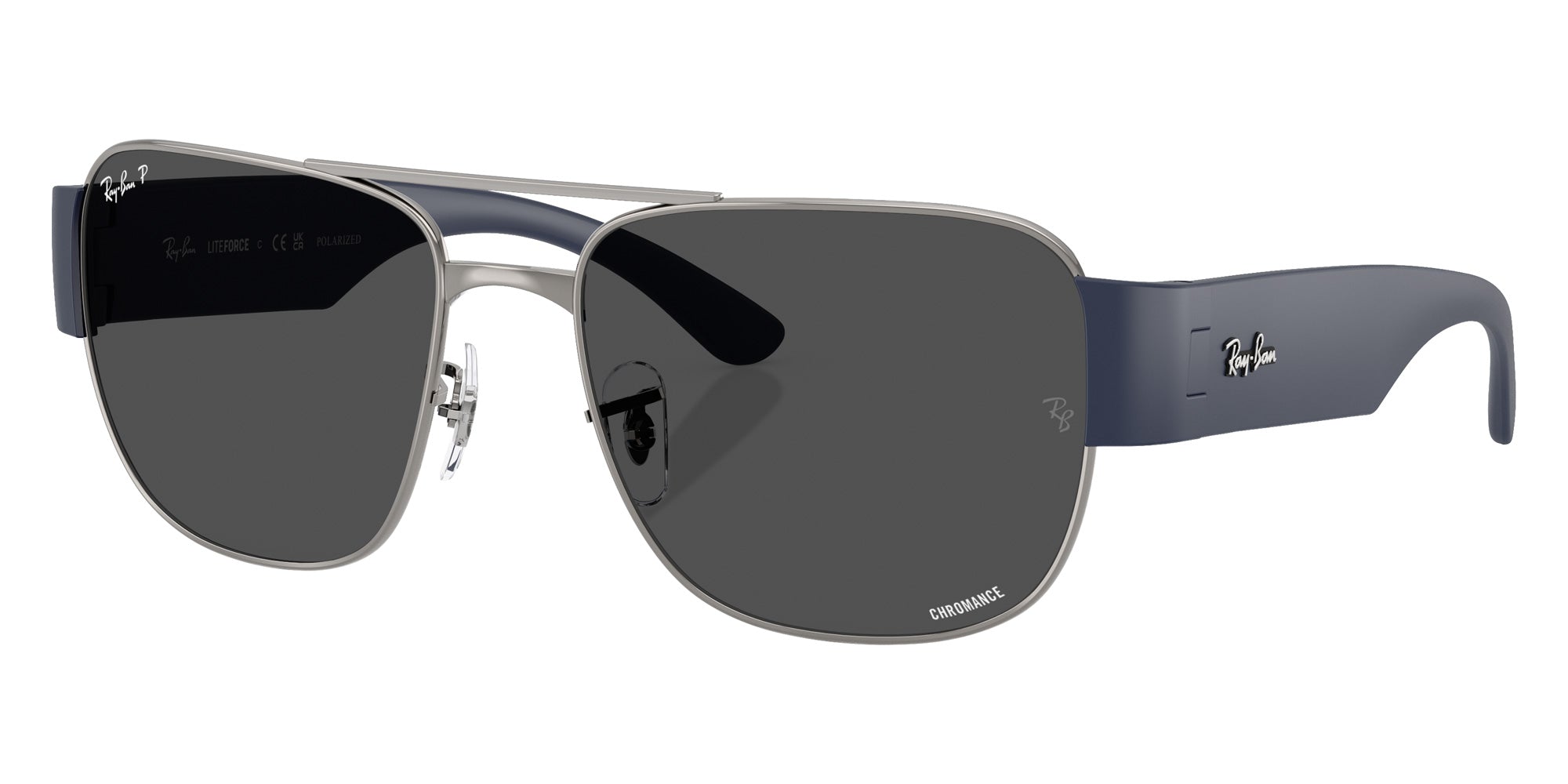 Ray-Ban® RB3756CH RB3756CH 004/K8 59 Sunglasses - Sand Dark Blue