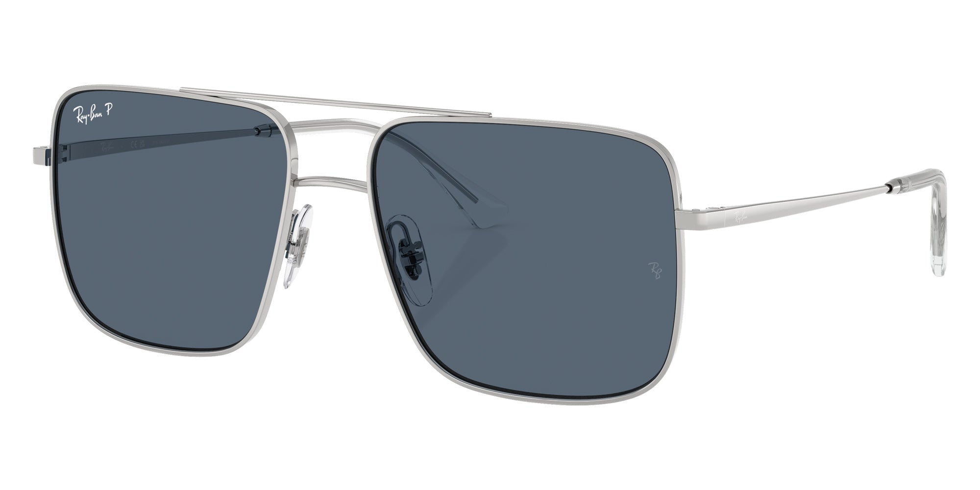 Ray-Ban® RB3758 RB3758 003/2V 56 Sunglasses - Silver