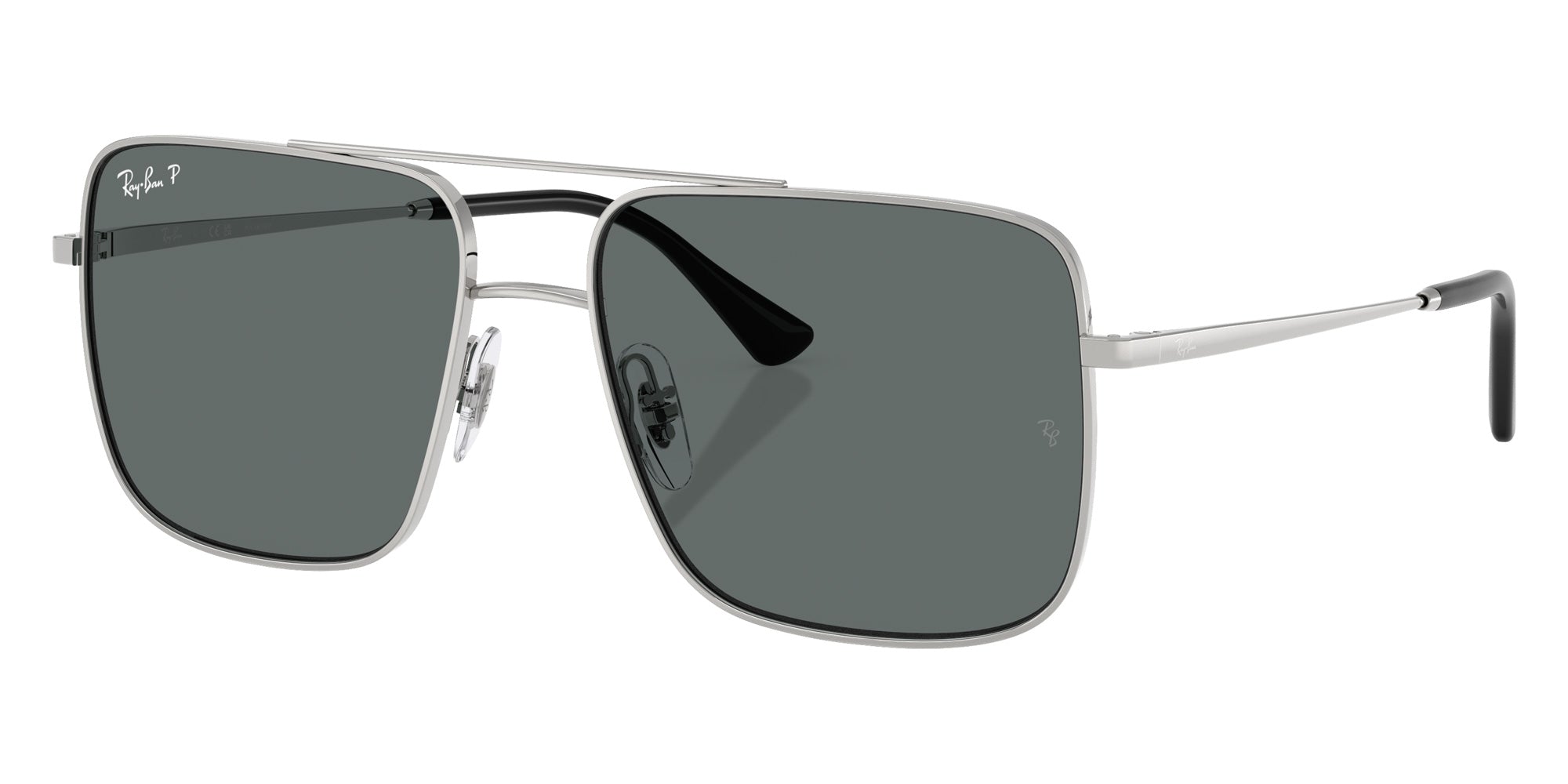 Ray-Ban® RB3758 RB3758 003/81 56 Sunglasses - Silver
