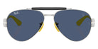 Ray-Ban® RB3762M RB3762M F06480 58 Sunglasses - Matte Silver