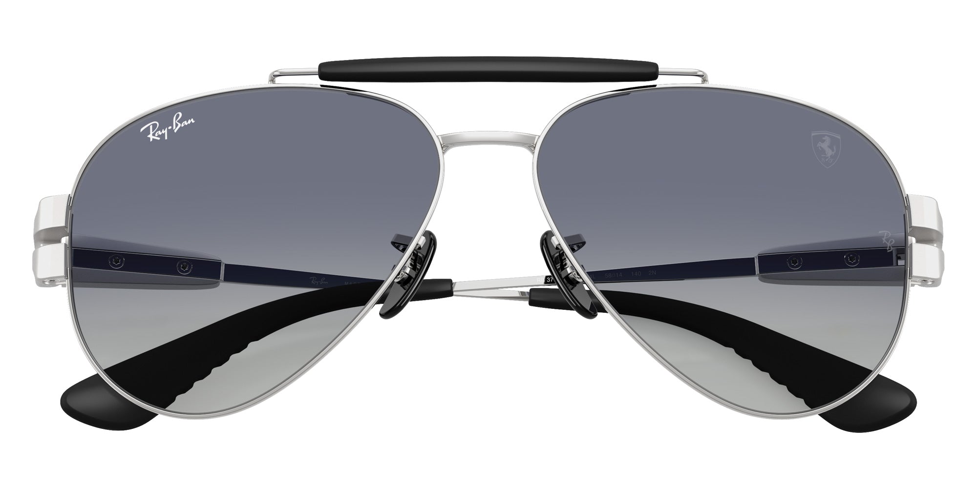 Ray-Ban® RB3762M RB3762M F1224L 58 Sunglasses - Matte Silver
