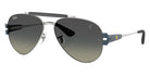 Ray-Ban® RB3762M RB3762M F12311 58 Sunglasses - Matte Light Blue/Silver