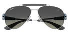 Ray-Ban® RB3762M RB3762M F12311 58 Sunglasses - Matte Light Blue/Silver