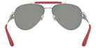 Ray-Ban® RB3762M RB3762M F1256P 58 Sunglasses - Matte Silver/Silver