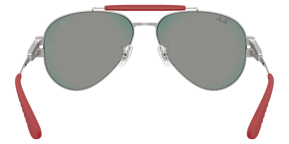 Ray-Ban® RB3762M RB3762M F1256P 58 Sunglasses - Matte Silver/Silver
