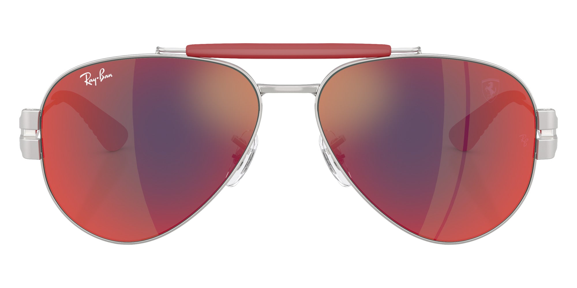 Ray-Ban® RB3762M RB3762M F1256P 58 Sunglasses - Matte Silver/Silver