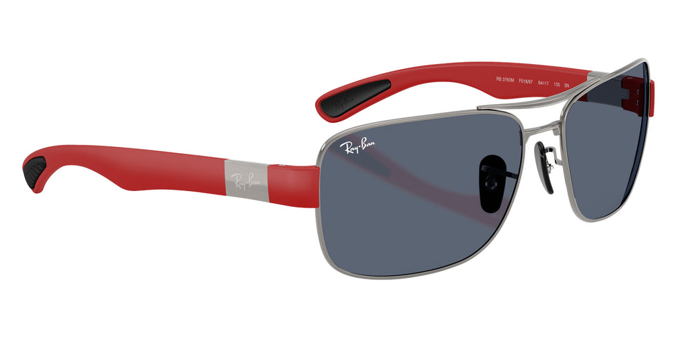 Ray-Ban® RB3763M RB3763M F01887 64 Sunglasses - Matte Red