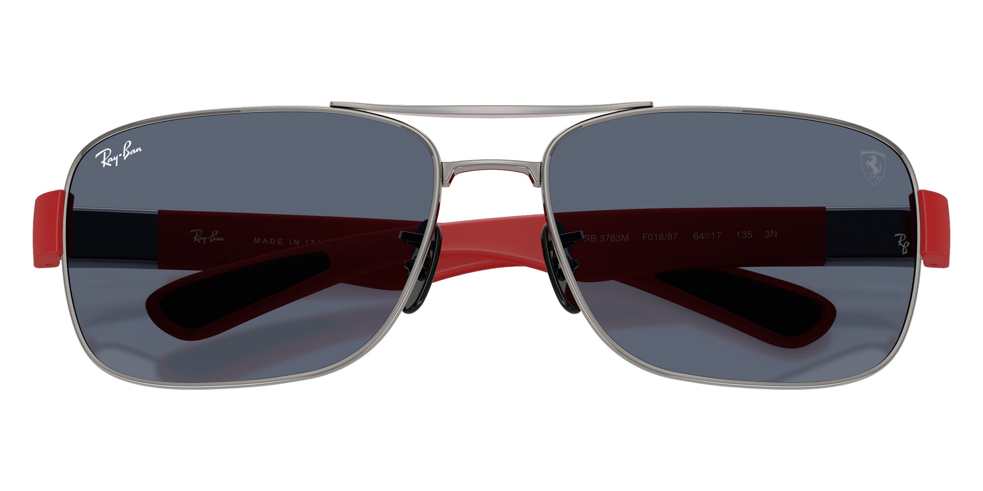 Ray-Ban® RB3763M RB3763M F01887 64 Sunglasses - Matte Red