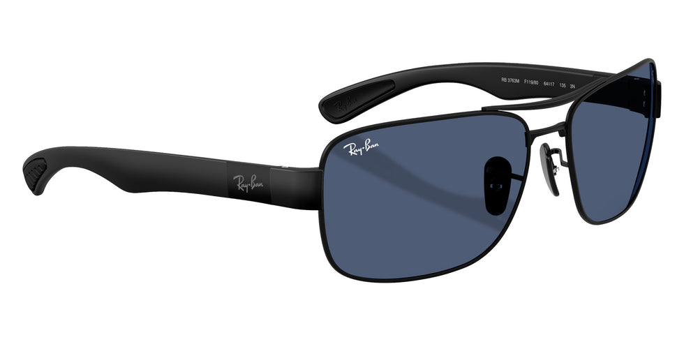 Ray-Ban® RB3763M RB3763M F11980 64 Sunglasses - Matte Black