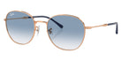 Ray-Ban® RB3809 RB3809 92623F 53 Sunglasses - Rose Gold