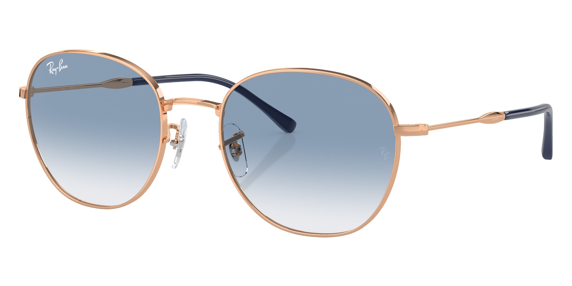 Ray-Ban® RB3809 RB3809 92623F 53 Sunglasses - Rose Gold