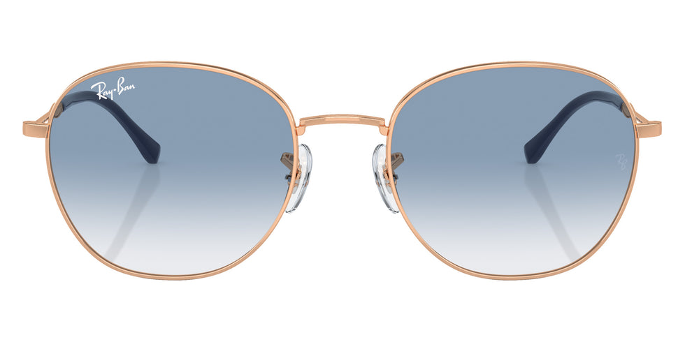 Ray-Ban® RB3809 RB3809 92623F 53 Sunglasses - Rose Gold