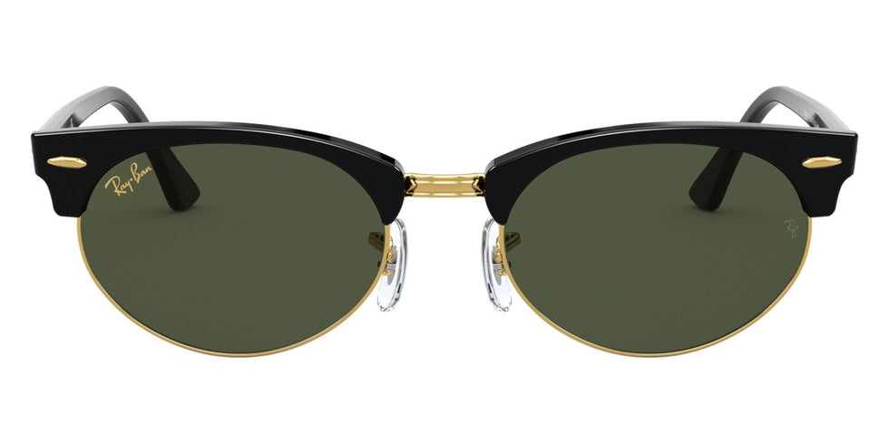 Ray-Ban® Clubmaster RB3946 RB3946 1305B1 52 - Wrinkled Black On Black with Dark Gray lenses Sunglasses