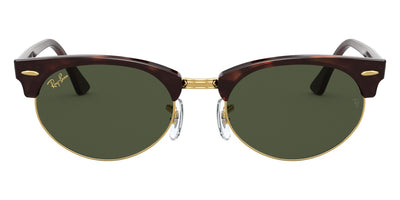 Ray-Ban® CLUBMASTER OVAL 0RB3946 RB3946 130431 52 - Mock Tortoise with G-15 Green lenses Sunglasses