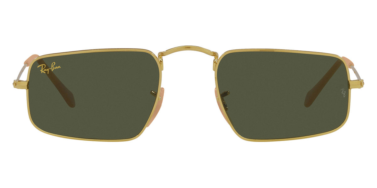Ray-Ban® JULIE 0RB3957 RB3957 919631 52 - Gold with Green lenses Sunglasses