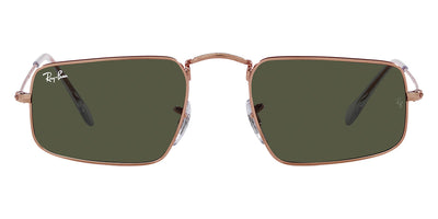 Ray-Ban® JULIE 0RB3957 RB3957 920231 52 - Rose Gold with Green lenses Sunglasses