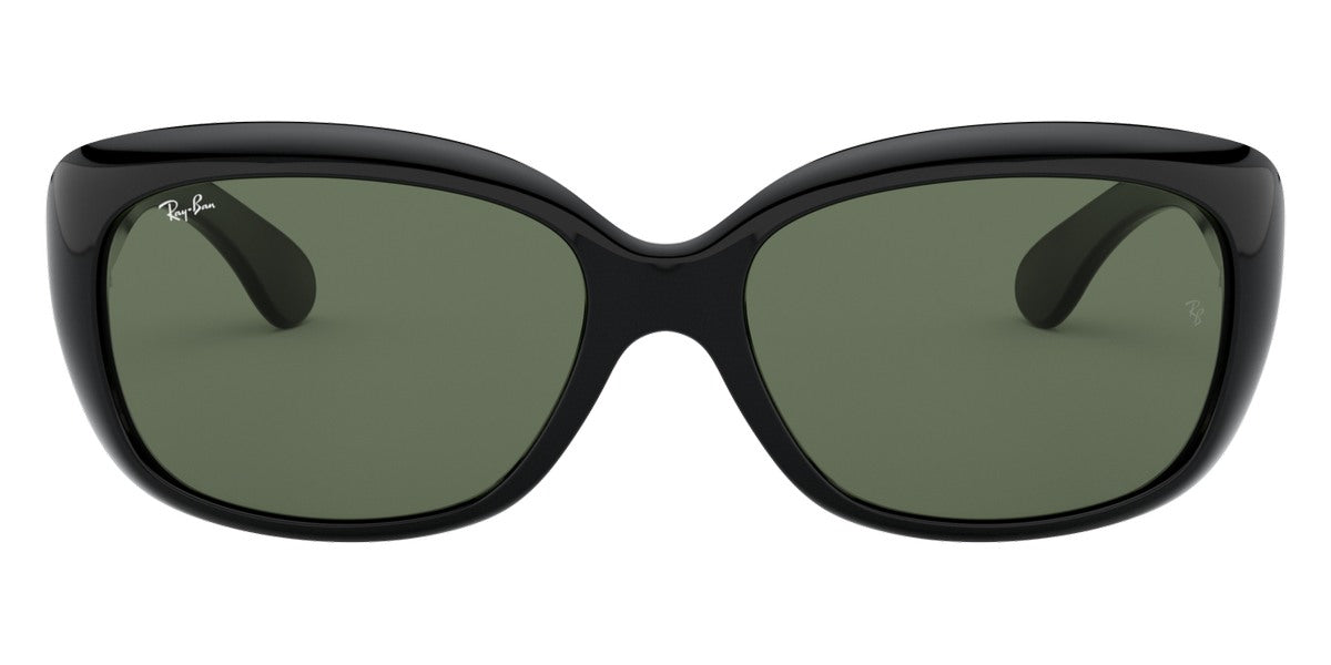 Ray-Ban® Jackie Ohh RB4101 RB4101 601 58 - Black with Dark Green lenses Sunglasses