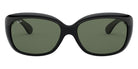 Ray-Ban® Jackie Ohh RB4101 RB4101 601 58 - Black with Dark Green lenses Sunglasses