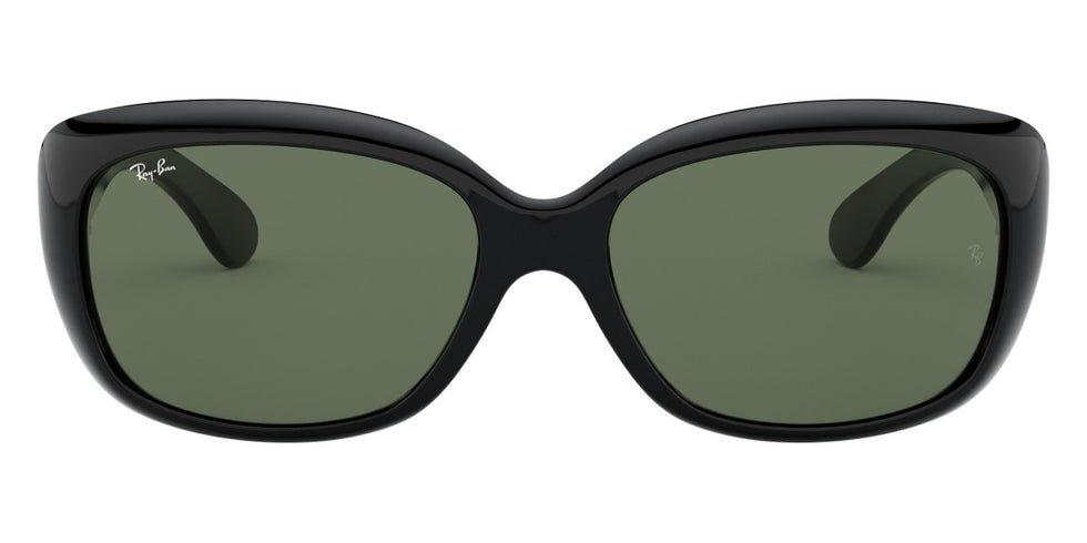 Ray-Ban® Jackie Ohh RB4101 RB4101 601 58 - Black with Dark Green lenses Sunglasses