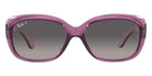 Ray-Ban® Jackie Ohh RB4101 RB4101 6591M3 58 - Transparent Violet with Gray Gradient Polarized lenses Sunglasses