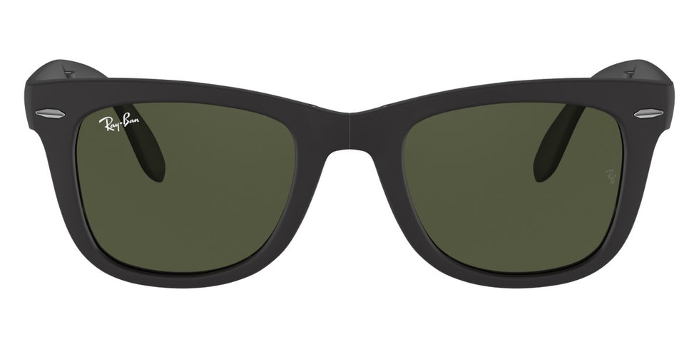 Ray-Ban® Folding Wayfarer RB4105 RB4105 601/58 50 - Black with G-15 Green lenses 601/58 Sunglasses