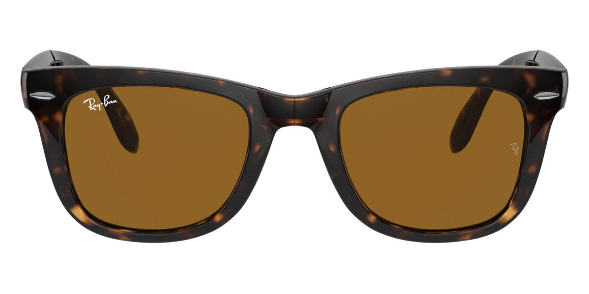 Ray-Ban® Folding Wayfarer RB4105 RB4105 710/51 50 - Light Havana with Clear Gradient Brown lenses Sunglasses