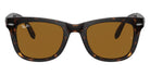 Ray-Ban® Folding Wayfarer RB4105 RB4105 710/51 50 - Light Havana with Clear Gradient Brown lenses Sunglasses
