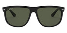 Ray-Ban® Boyfriend RB4147 RB4147 656811 56 - Matte Black on Green with Gray Gradient lenses Sunglasses