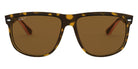 Ray-Ban® Boyfriend RB4147 RB4147 617187 56 - Matte Black On Transparent Red with Dark Gray lenses Sunglasses