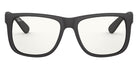 Ray-Ban® Justin RB4165 RB4165 651180 55 - Rubber Transparent Blue with Dark Blue lenses Sunglasses