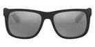 Ray-Ban® Justin RB4165 RB4165 6341T0 51 - Transparent Blue with Blue Gradient Green Mirrored Red lenses Sunglasses