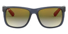 Ray-Ban® Justin RB4165 RB4165 659413 51 - Transparent Light Brown with Gradient Brown lenses Sunglasses