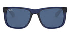 Ray-Ban® Justin RB4165 RB4165 622/55 51 - Rubber Black with Blue Flash lenses Sunglasses