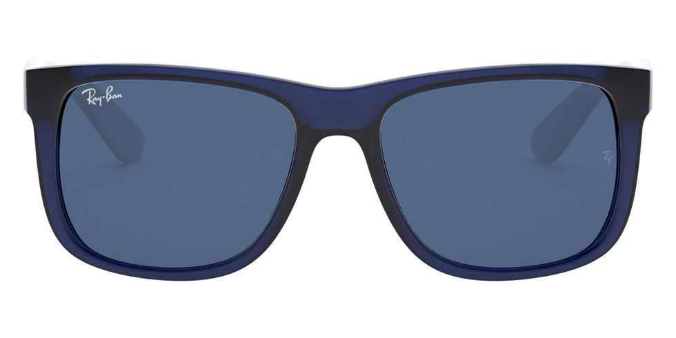 Ray-Ban® Justin RB4165 RB4165 622/55 51 - Rubber Black with Blue Flash lenses Sunglasses