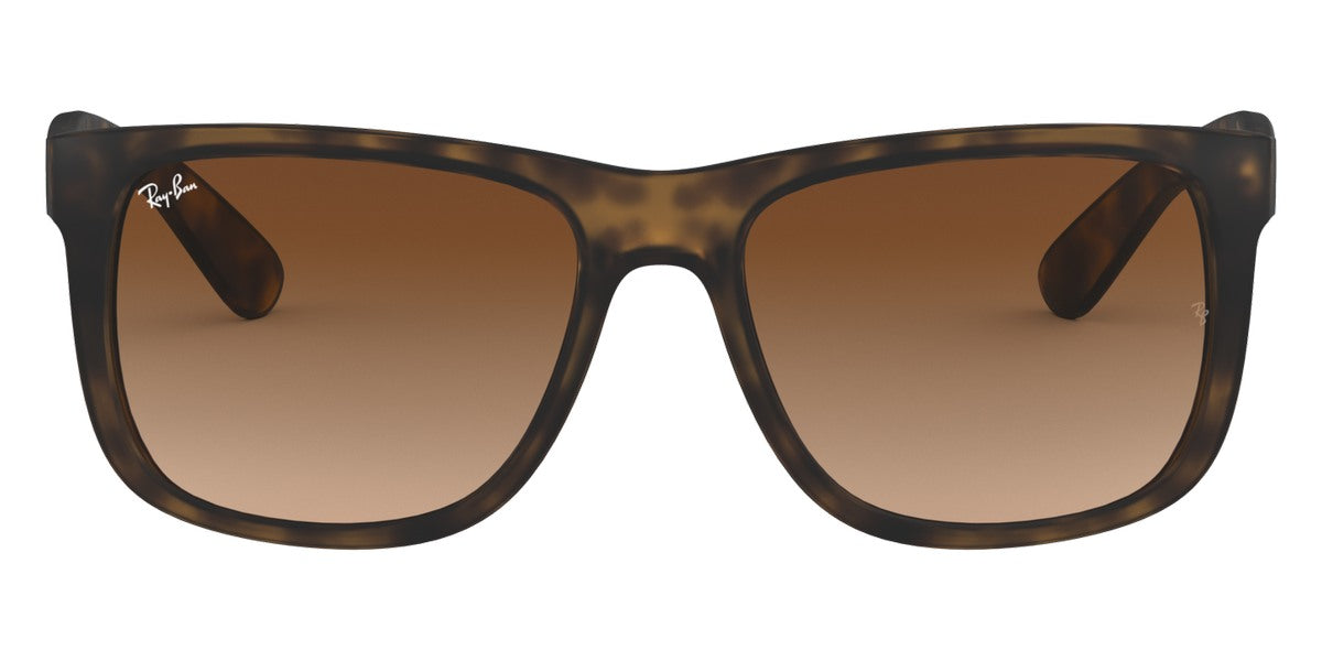 Ray-Ban® Justin RB4165 RB4165 606/U0 55 - Transparent Gray with Gray Gradient Mirrored Red lenses Sunglasses