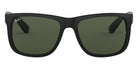 Ray-Ban® Justin RB4165F RB4165F 622/55 58 - Rubber Black with Blue Flash lenses Sunglasses