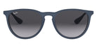 Ray-Ban® Erika RB4171 RB4171 60028G 54 - Rubber Blue with Light Gray Gradient Dark Gray lenses Sunglasses