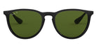 Ray-Ban® Erika RB4171 RB4171 601/2P 54 - Black with Green Polarized lenses Sunglasses