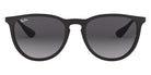 Ray-Ban® Erika RB4171F RB4171F 622/8G 57 - Rubber Black with Light Gray Gradient Dark Gray lenses Sunglasses