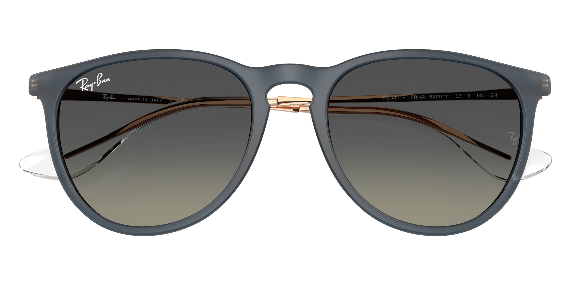 Ray-Ban® RB4171F RB4171F 681311 57 Sunglasses - Rubber Blue
